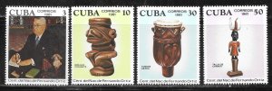 Cuba 2463-2466 Fernando Ortiz Folklorist set MNH