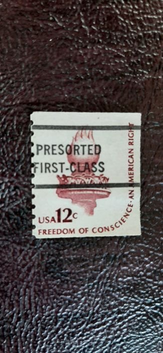 US Scott # 1816a; used 12c Freedom issue; Bureau Precancel; Fine center