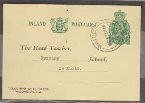 New Zealand  1962 QE II 2c Education P.C. from Waipu