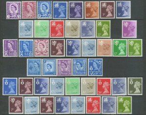 Great Britain 1951/70 ☀ Regional issues - Machines ☀ MNH(**)