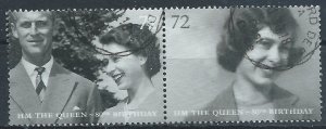 Great Britain 2006 - 72p Queen Elizabeth's 80th Birthday - SG2626-27 use...