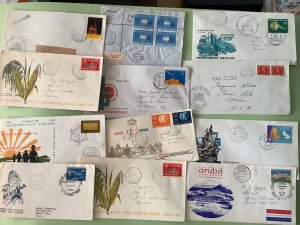 Netherland Antilles collection of 12 postal items  Ref A812