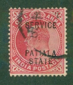 INDIA PATIALA O21 USED BIN $0.50