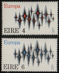 Ireland 316-17 - Mint-NH - Europa / Sparkles (1972) (cv $14.45)