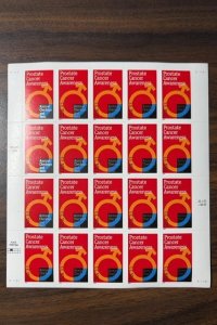 Scott 3315 33c Prostrate Cancer Mint Sheet LH Cat $13