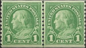 # 597 MINT NEVER HINGED GREEN BEN FRANKLIN