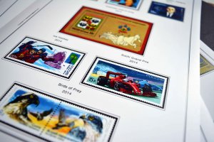 COLOR PRINTED RUSSIA 2014-2016 STAMP ALBUM PAGES (73 illustrated pages)