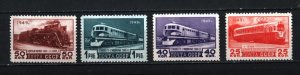 RUSSIA/USSR 1949 LOCOMOTIVES SET OF 4 STAMPS MNH