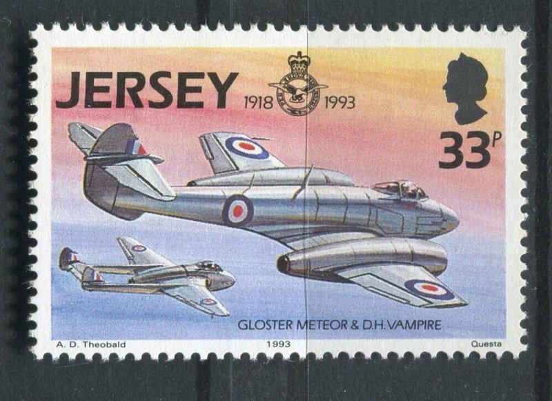 JERSEY; 1993 early Airmail AIRCRAFT issue fine MINT MNH unmounted value