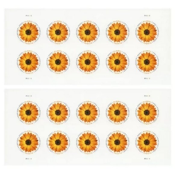 2022 Global African Daisy  Forever stamps 2 sheets total 20 stamps