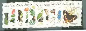 Australia  #872-880 Mint (NH) Single (Complete Set) (Butterflies)