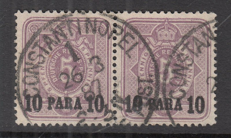 GERMAN  off/in TURKEY ^^^^1884  YT#1  YT# 5 used pair  CLASSICS $ 90 @f2683gee