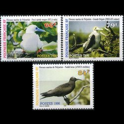 FR.POLYNESIA 1996 - Scott# 685-7 Birds Set of 3 NH