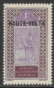 UPPER VOLTA 1920-26 1c Camel Rider Pictorial Sc 1 MH