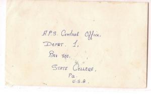 Aden 1961 Mukalla to USA St College PA (ban)