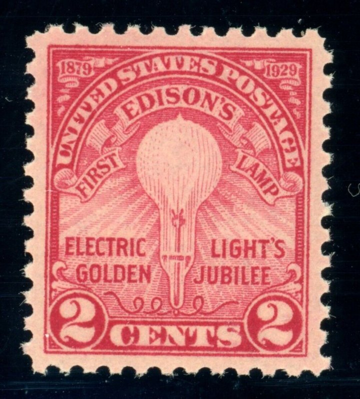 US Stamp #654 Edison's Electric Lamp 2c - PSE Cert - SUP 98 - MNH - SMQ $275.00