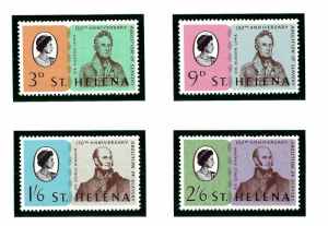 St Helena 205-08 MNH 1968 Aniv of Abolotion of Slavery