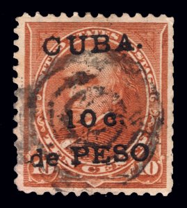 US CUBA POSSESSIONS # 226A TYPE II USED RARITY $6,000 LOT #31288