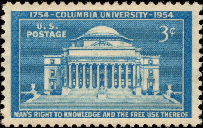 Scott#: 1029 - Columbia University Single Stamp MNH OG