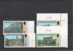 Guernsey 1976 - Christmas Buildings - MNH Set - SG 145-148