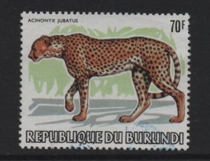 Burundi  #599 used  1983  cheetah 70fr