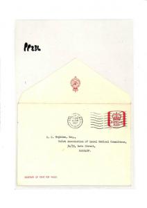 GB WALES Cover OFFICIAL PAID Red *Secretary State* Stationery 1967 Cardiff PP236 