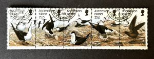 Ascension Island: 1988  Sea Birds, (2) Sooty Tern horizontal strip, FU set