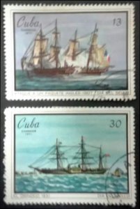 CUBA Sc# 1616-1617  STAMP DAY Philately collecting  CPL SET of 2  1971  used cto