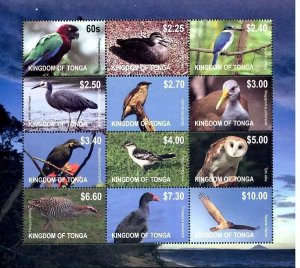 Tonga BIRDS WILDLIFE SHEET #1171 SHEET - MINT **NH** - GREAT cv$75.00