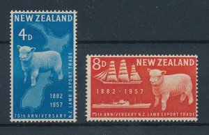 [111866] New Zealand 1957 75th Anniversary lambs sheep export  MNH