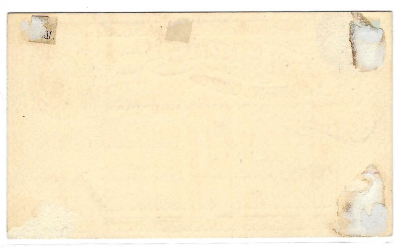 Scott# UX1 Single US Postal Card