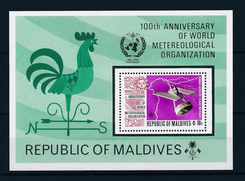 [36707] Maldives 1973 World metereological organization Perforated SS MNH