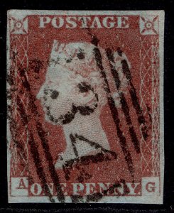 GB QV SG8, 1d red-brown PLATE 78, FINE USED. Cat £38. AG