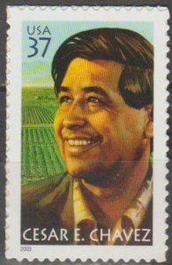 3781, Single. Cesar Chavez MNH, 37cent