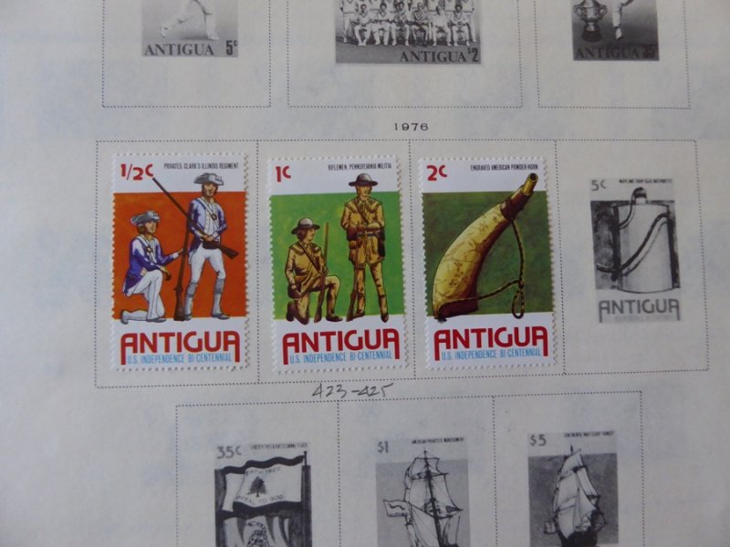 Antigua 1921-1985 Stamp Collection on Scott International Pages