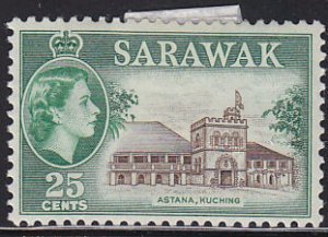 Sarawak 206 Astana, Kuching, Governors Residence 1955