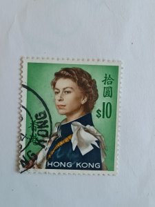 Hong Kong 1962 10d Queen Elizabeth Hong Kong 1962-73 $10 Queen Elizabeth II