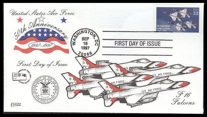 #3167 US Air Force Collins FDC