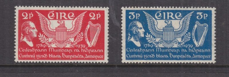 IRELAND, 1939 United States Constitution pair, lhm.