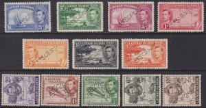 Cayman Islands 1938-1943 SC 100-111 Perf Specimen MNH Set 