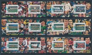 [112785] Central African Rep. 1981 World Cup football Spain Single sheets MNH