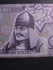 TURKEY-2019 COLLECTIBLES 10 EUROS UNCIRCULATED POLYMAR NOTE-VERY FINE
