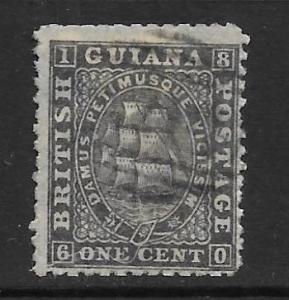 British Guiana Scott #45 1c Ship Used  2017 CV $40.00