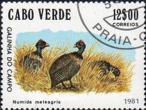 Cape Verde 440 - Cto - 12e Guinea Fowl (1981) (cv $0.75)