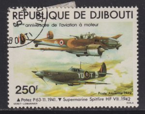 Djibouti C125 Potez P63-11 & Supermarine Spitfire HF-VII 1979