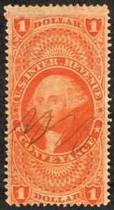 USA R66c F/VF, fresh color, faintly canceled, Super! Retail $27.5