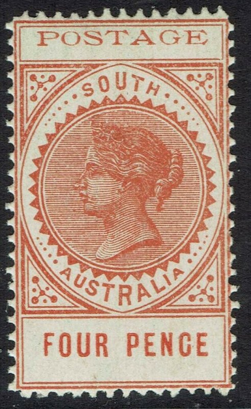 SOUTH AUSTRALIA 1902 QV THIN POSTAGE 4D MNH 