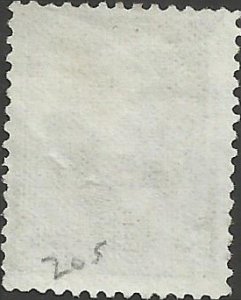 # 205 Yellow Brown Used James A. Garfield