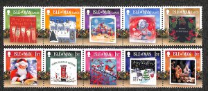 Isle of Man 2019, Christmas 10v (2x [::::]), MNH