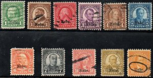 MALACK 669 - 79 F-VF, nice variety of colors, great set! b8869